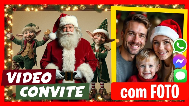 Convite do WhatsApp Natal ou Saudação de Natal