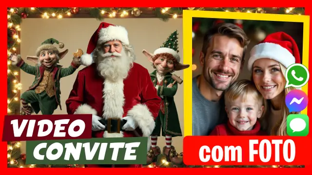 Vídeo Convite de Natal ou Saudação de Natal