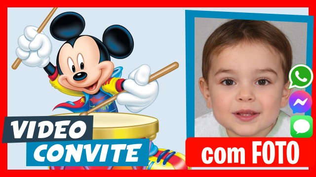 Convite do WhatsApp Mickey