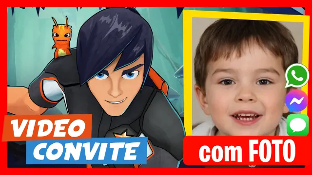 Slugterra - Descubra nossos convites em vídeo personalizados.