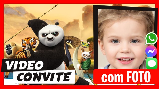 Convite do WhatsApp Kung-Fu Panda
