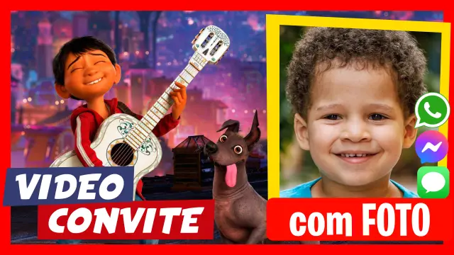 Coco - Descubra nossos convites em vídeo personalizados.