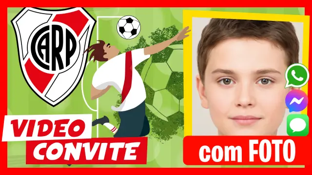 Vídeo de convite para festa de aniversário do River Plate