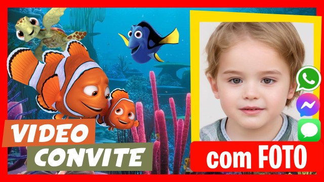 Convite do WhatsApp Procurando Nemo