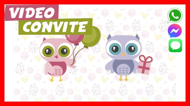Convite do WhatsApp Chá de Bebê Corujinha