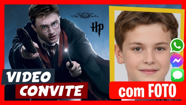 Convite do WhatsApp Harry Potter