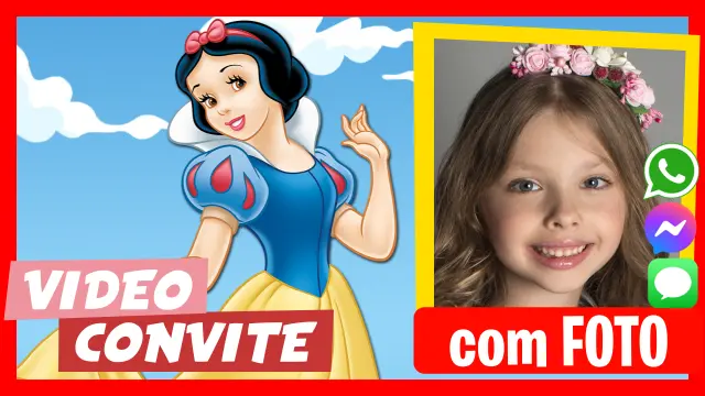 Video Convite Branca de Neve