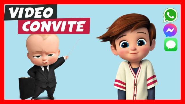 Convite do WhatsApp Chá de Bebê O Poderoso Chefinho