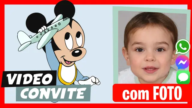 Video Convite Mickey Bebe