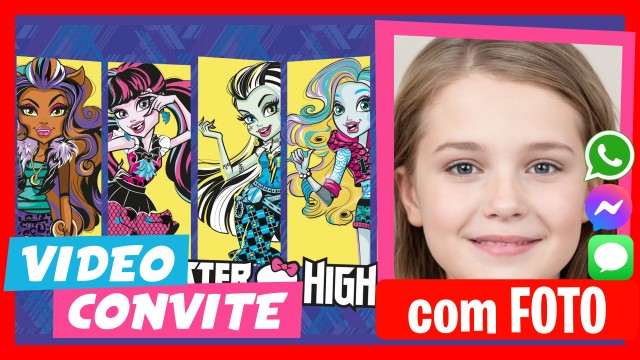 Convite do WhatsApp Monster High