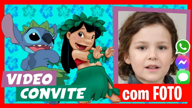 Video Convite de Aniversário Lilo e Stitch