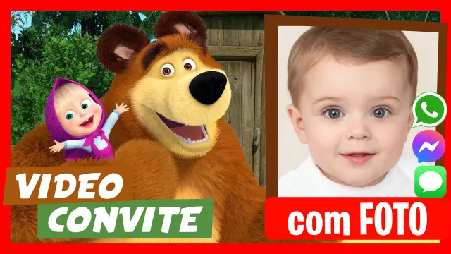 Convite em Vídeo de Masha Aniversário
