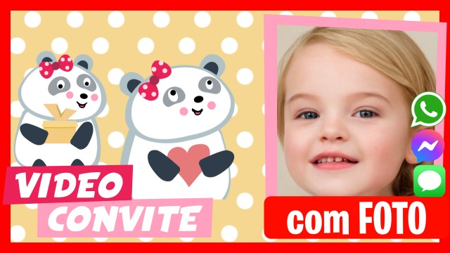 Convite do WhatsApp Bebe Urso Panda