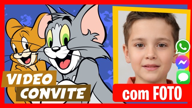 Convite do WhatsApp Tom e Jerry