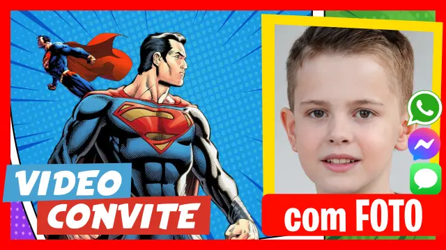 Convite em Vídeo de Superman Aniversário