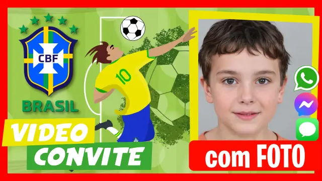 Convite em vídeo da Seleção Brasileira de Futebol