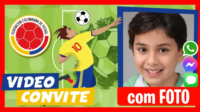 Convite em vídeo da Seleção Colombiana de Futebol