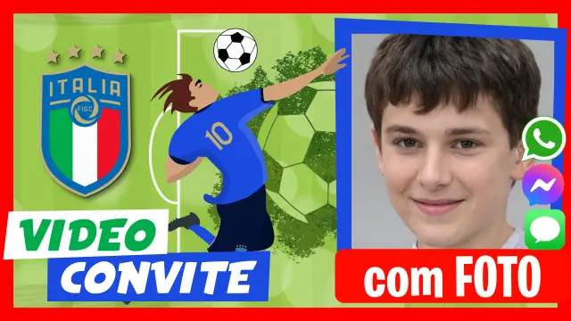 Convite em vídeo da Seleção Italiana de Futebol