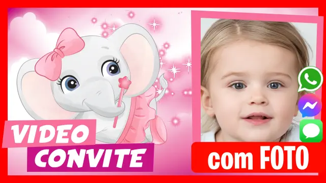 Pink Elephant - Descubra nossos convites em vídeo personalizados.