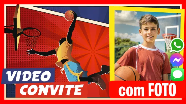 Fazer Vídeo Convite Basketball