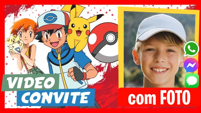 Convite do WhatsApp Pokemon Pikachu