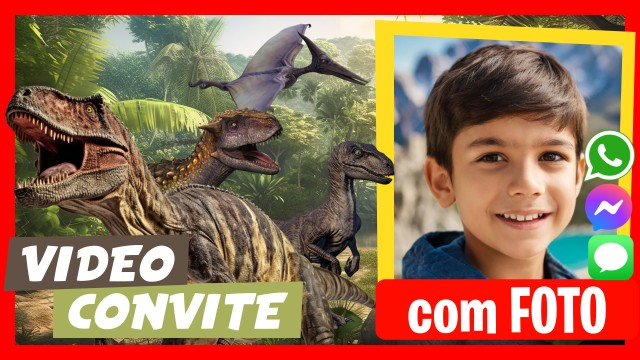 Convite do WhatsApp Jurassic World Park