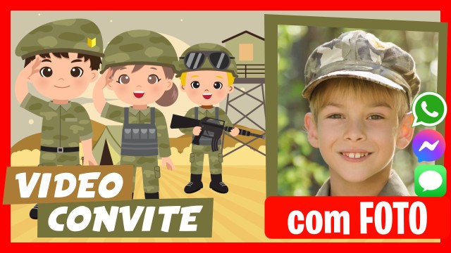 Convite do WhatsApp Exército Militar