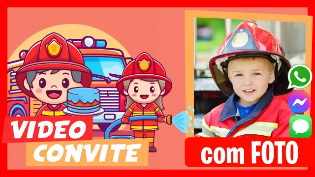 Fazer Vídeo Convite Bombeiro