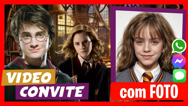 Fazer Vídeo Convite Harry Potter