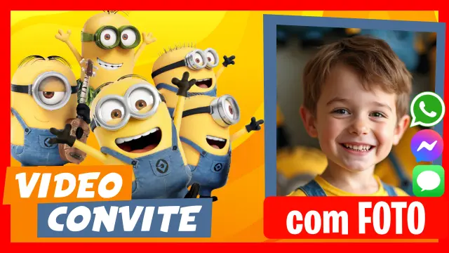 Video Convite Minions Festa de Aniversário