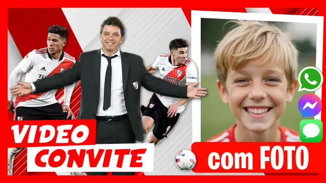 Convite em vídeo personalizado do Club Atlético River Plate