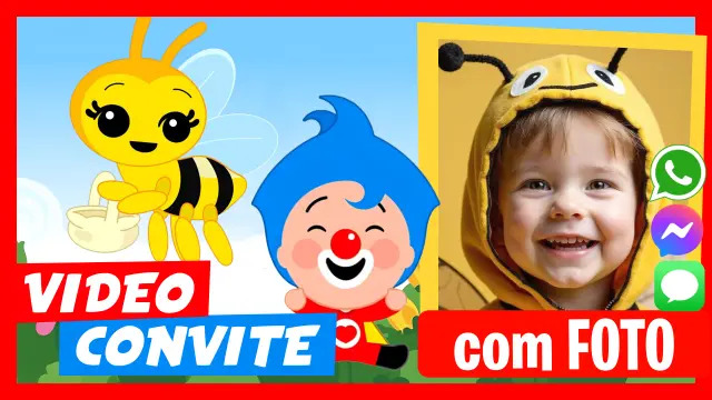 Fazer Vídeo Convite Abelhinha Chiquitita