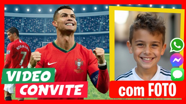 Convite do WhatsApp CR7 Cristiano Ronaldo