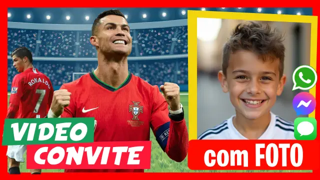 Fazer Vídeo Convite Cristiano Ronaldo
