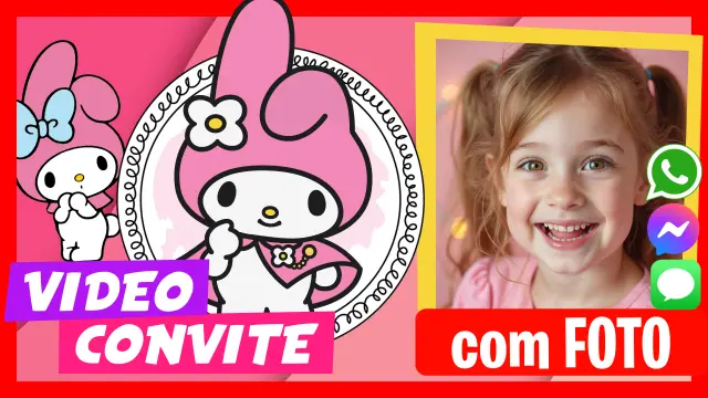 Fazer Vídeo Convite My Melody