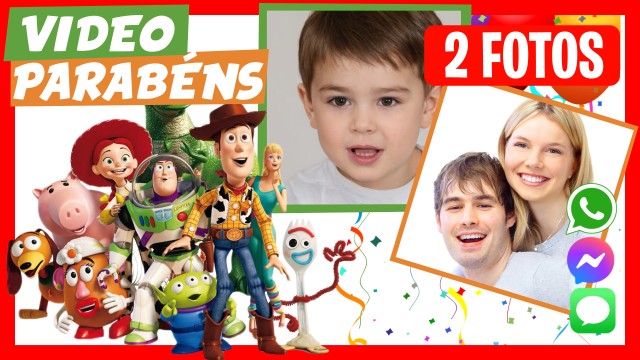 Parabén de Aniversário WhatsApp Toy Story