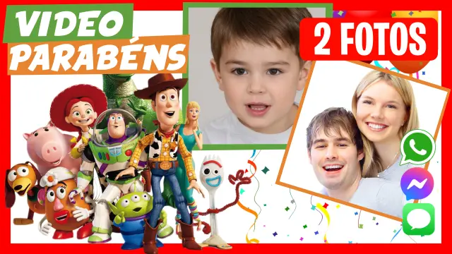 Video Saudacao Personalizado de Toy Story Aniversário