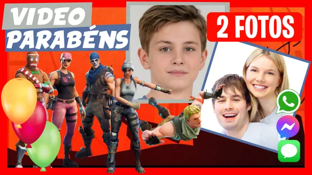 Video Saudacao Personalizado de Aniversário Fortnite