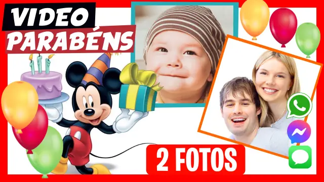 Video Saudacao Personalizado de Aniversário Mickey