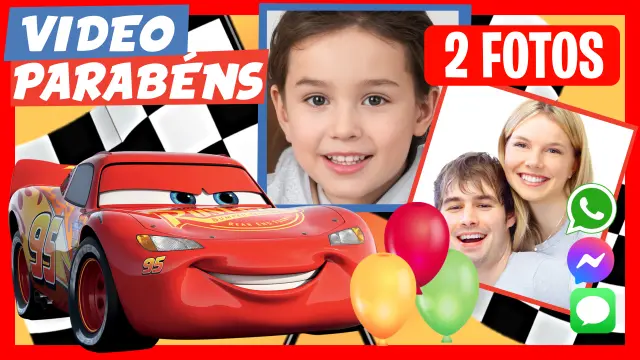 Vídeo de saudação de aniversário do Relâmpago McQueen