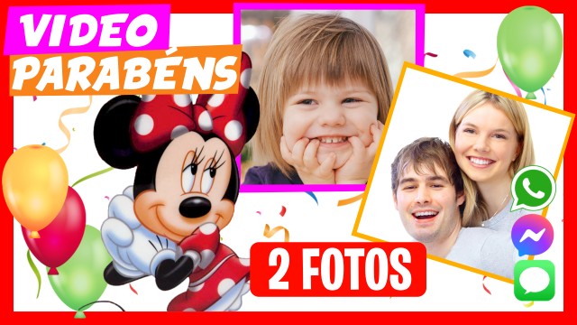 Parabén de Aniversário WhatsApp Minnie