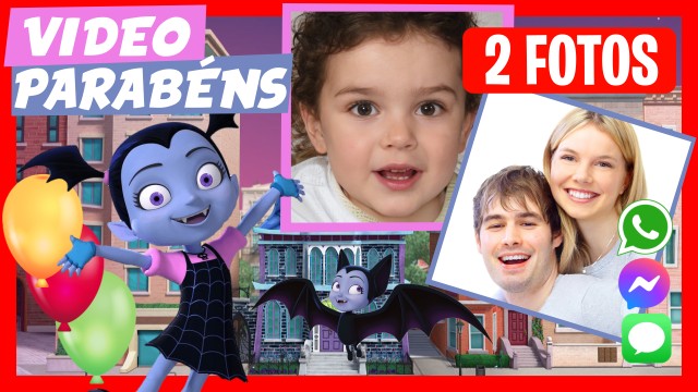 Parabén de Aniversário WhatsApp Vampirina
