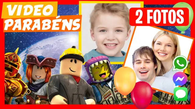 Saudação de aniversário do Roblox