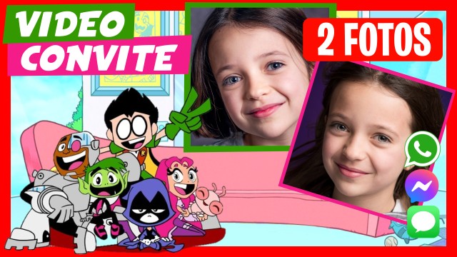 Convite do WhatsApp Aniversário Os Jovens Titãs