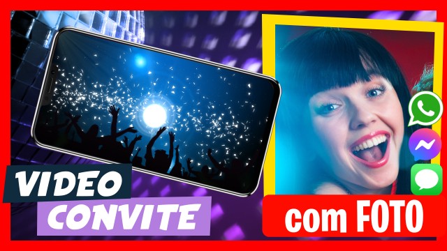 Convite do WhatsApp Festa de Debutantes (Festa XV) Neon