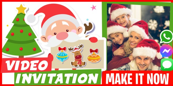 Make Video Invitation Christmas card