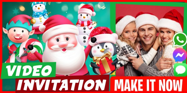 Make Video Invitation Christmas Party