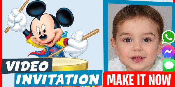 Make Video Invitation Mickey Theme Party
