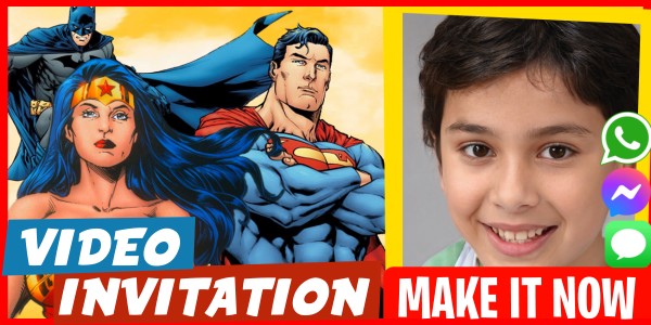 Make Video Invitation Justice League Surprise Birthday