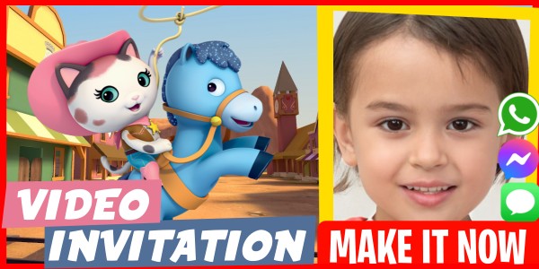 Make Video Invitation Cowgirl Party Cowboy and Cowgirl Sheriff Callie